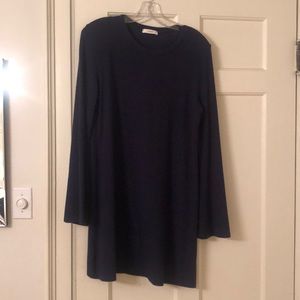 Soft navy sweat dress